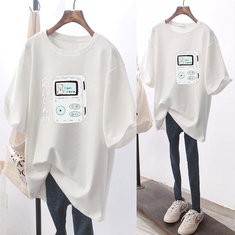 NRVP Áo thun tay ngắn họa tiết dễ thương thời trang mùa hè 2020 dành cho nữ