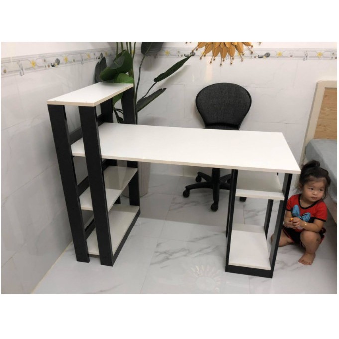 Bàn học/ bàn làm việc kèm kệ sách thông minh - FNL 09 | BigBuy360 - bigbuy360.vn