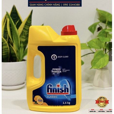 Bột rửa chén Finish Classic 2.5kg / can