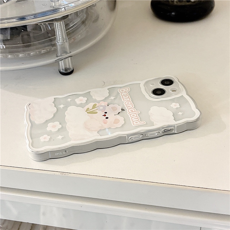 Ốp Điện Thoại Silicon Hình Gấu Đám Mây Cho iPhone 13 12Pro x xs 6 / 7 / 8Plus / Xr / Xsmax / Mini / 14-14
