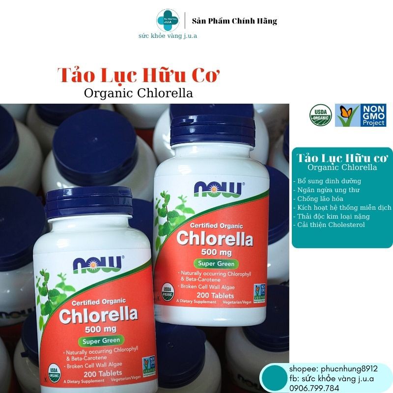 TẢO LỤC HỮU CƠ CHLORELLA - DINH DƯỠNG CHO CẢ NHÀ