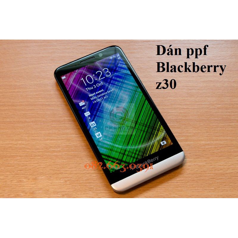 Dán Ppf BLACKBERRY Z30 bóng, nhám-màn hình, mặt lưng, mặt lưng full viền