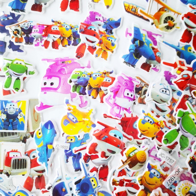 Set 1/5 Tấm Hình Dán 3d Siêu Anh Hùng Trang Trí