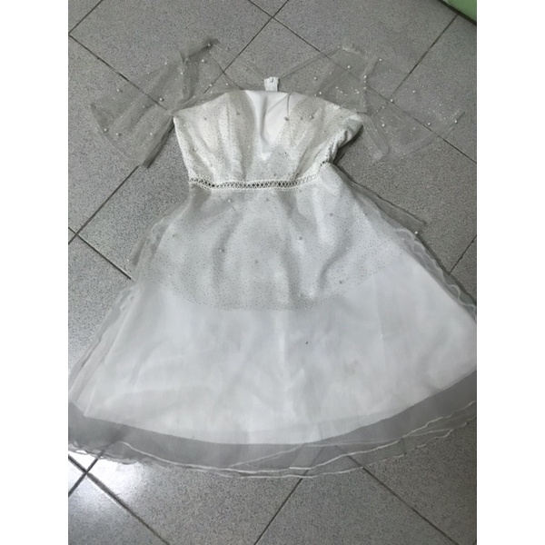 Đầm trắng tiểu thư đi tiệc (thanh lý)
