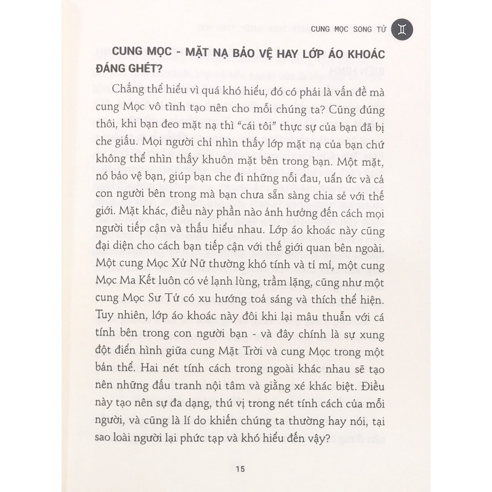 Sách WB - Định hướng sự nghiệp theo chiêm tinh học - Cung mọc Song Tử (B30)