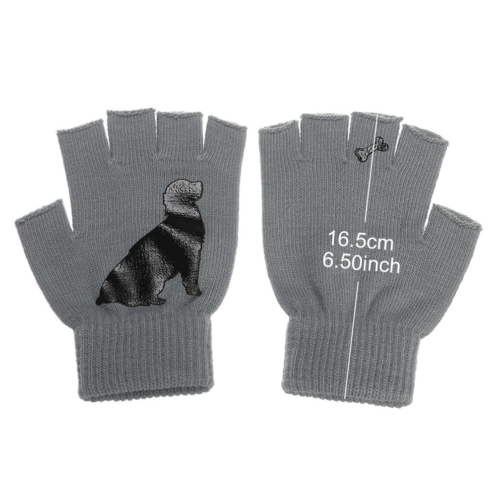 MIHAN1 Fashion Half-finger Gloves Outdoor Thick Knitted Gloves Elastic Women Men Warm Soft Winter Mittens/Multicolor