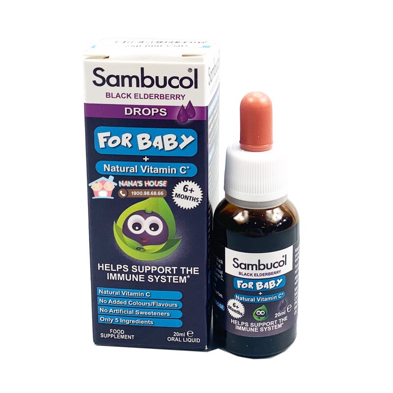 Tăng đề kháng Sambucol For Kids UK cho trẻ