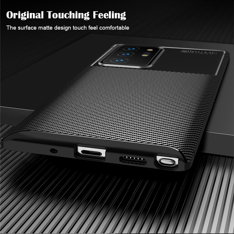 Ốp Điện Thoại Silicon Sợi Carbon Chống Sốc Cho Samsung Galaxy Note 20 Ultra Note 10 Plus Note 20 Note 10