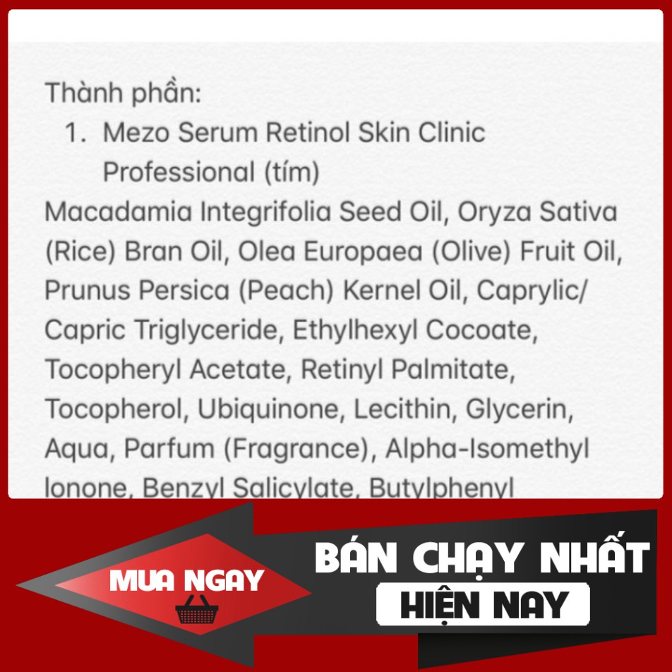 GIÁ CHƯA TỪNG CÓ . Serum Bielenda Retinol Neuro/ Mezo Skin Clinic trẻ hoá, làm da căng bóng, mờ thâm sẹo . .