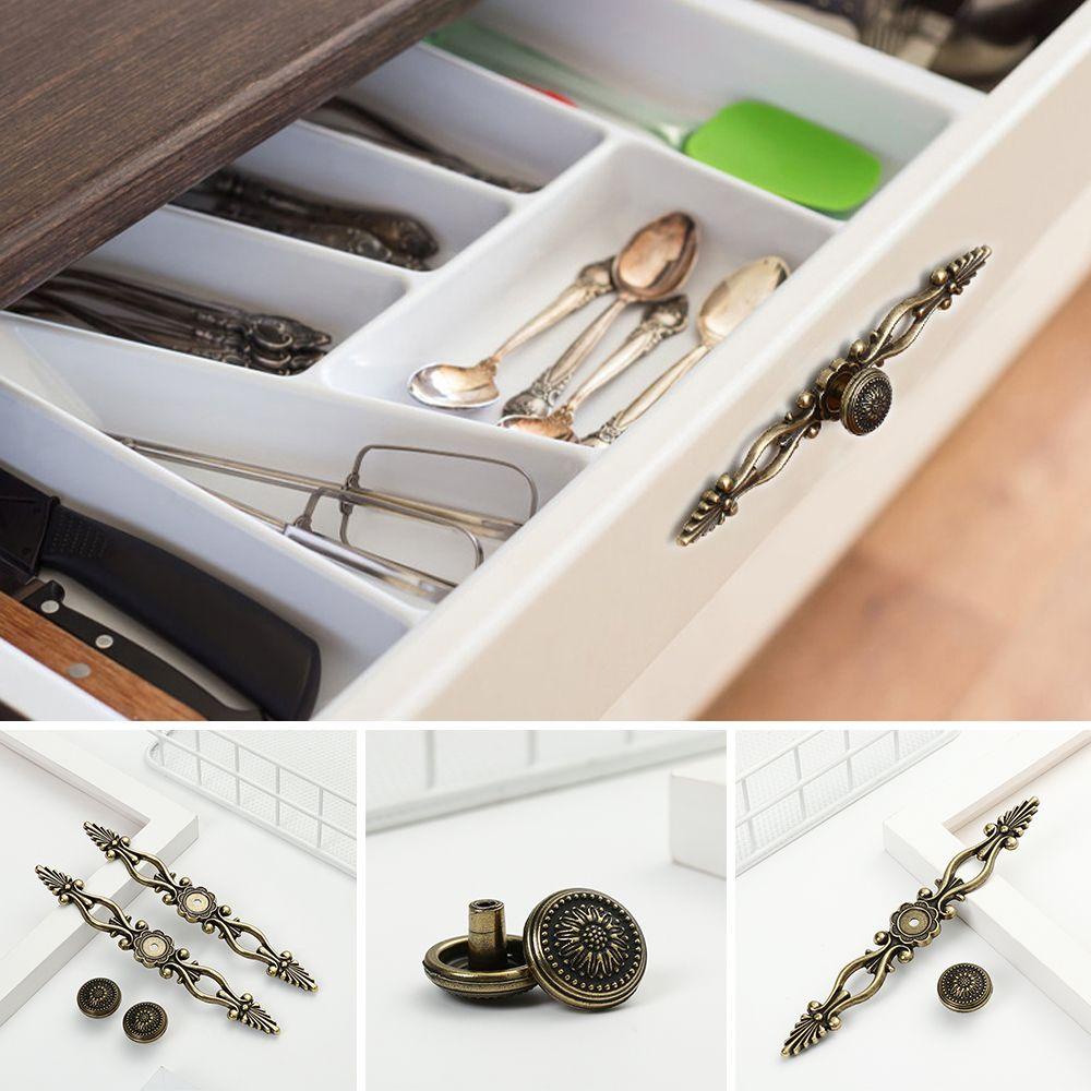 Tay Nắm Cửa Tủ Nhà Bếp Thiết Kế Đục Lỗ Phong Cách Vintage