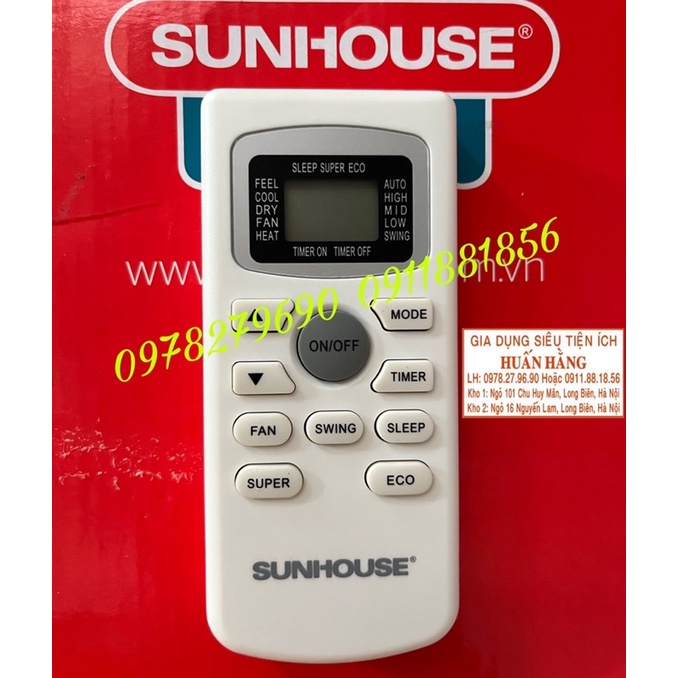 (LINH KIỆN CHÍNH HÃNG) Điều khiển điều hoà Sunhouse