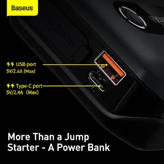 Bộ kích nguồn Baseus Super Energy Air Car Jump Starter ( 10000mAh,Peakcurrent 1000A）