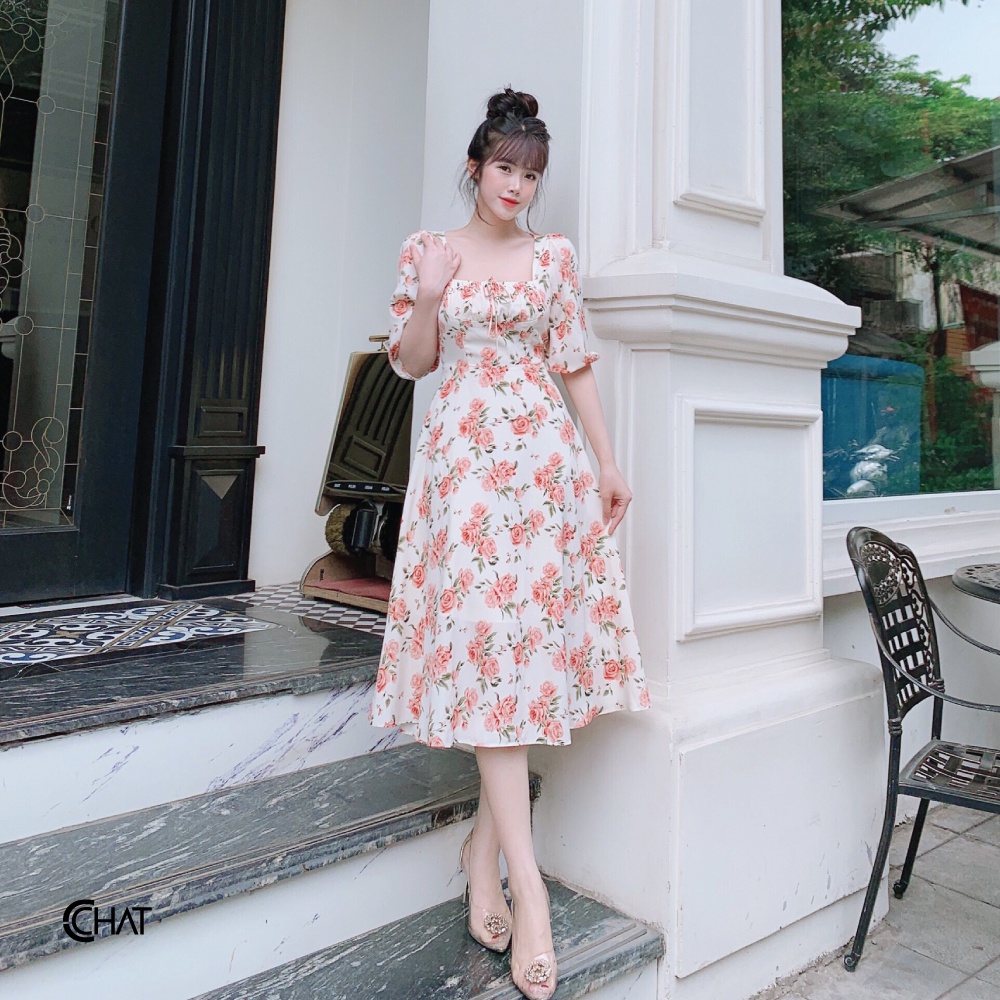 Váy nữ nhún ngực bản eo to CCHAT | BigBuy360 - bigbuy360.vn