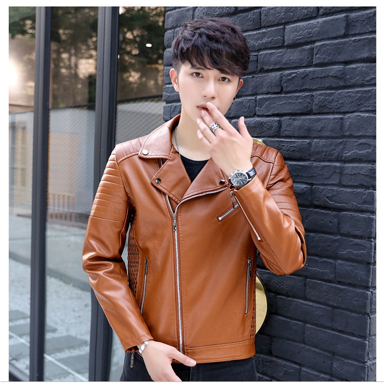 Áo Da Nam Biker Jacket Cao Cấp TMAN018 Hot Trend 2019