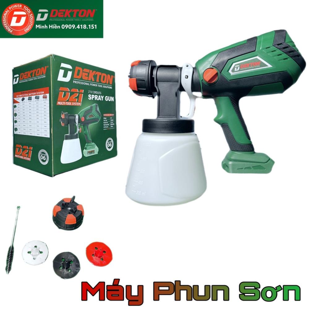 NSV Máy Phun Sơn 1000Ml Dekton / D21-MPS1000 / Dùng Pin D21