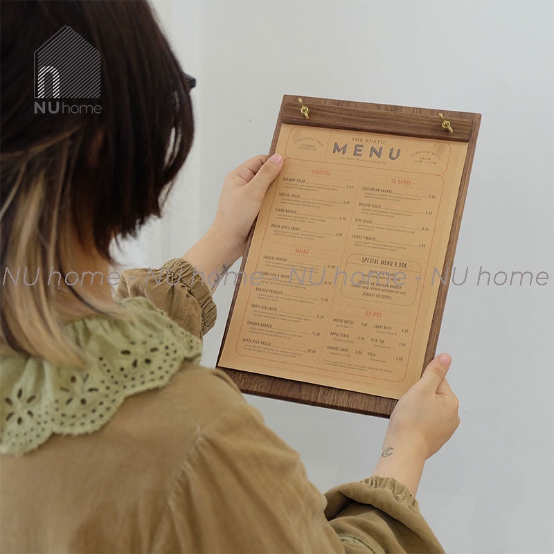 nuhome.vn | Kẹp menu gỗ để bàn - Kento, được thiết kế đơn giản đẹp mắt bằng chất liệu gỗ tự nhiên cao cấp