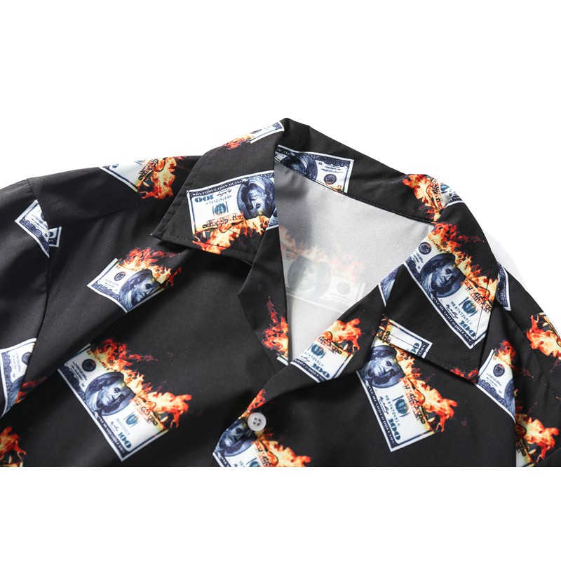 Áo Sơ Mi Tay Ngắn In Hình Tờ Tiền Đô La Thời Trang 2019 Cho Nam | BigBuy360 - bigbuy360.vn