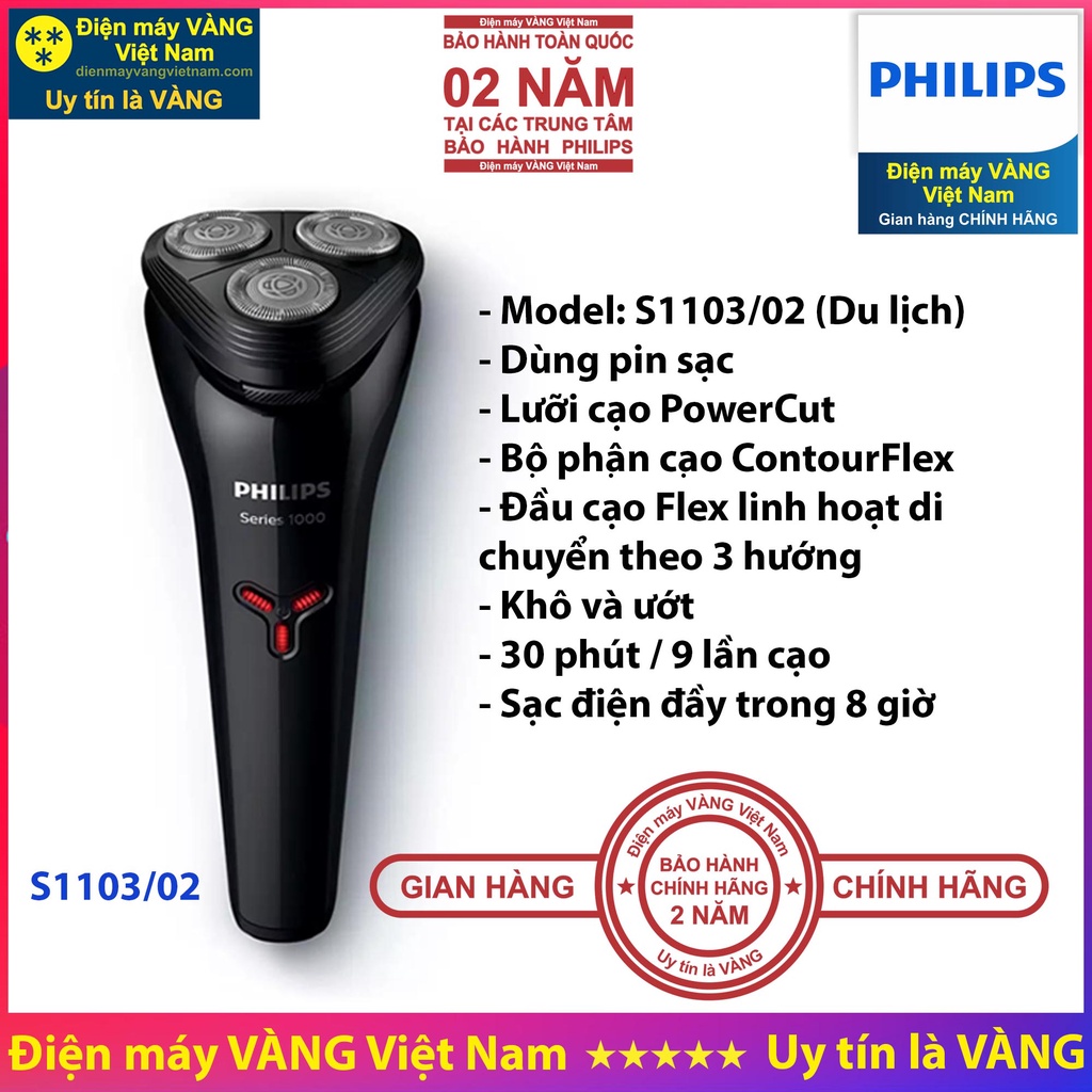 Máy cạo râu Philips S1103/02 S1301/02 S3122/51 - Dao cạo thay thế S1103 S1301 S3122