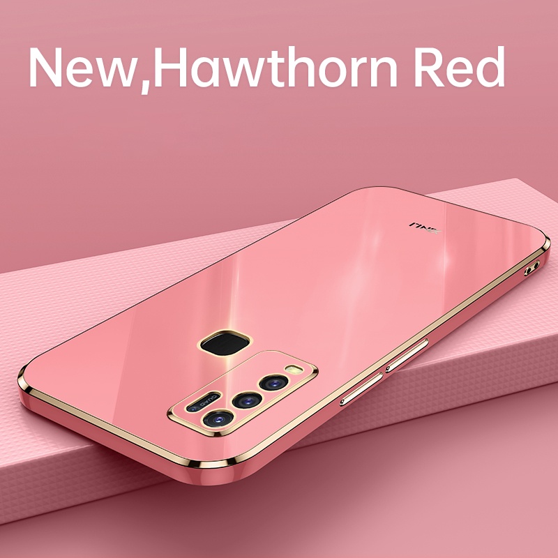 Ốp điện thoại vuông mạ sang trọng cho Vivo Y50 Y30 Y30I