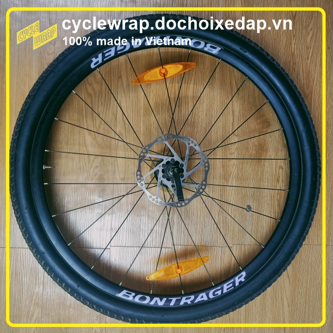 Tem decal dán vành niềng bánh xe đạp địa hình Bontrager 26"/27.5"/29" (phanh đĩa) | MTB wheel decal (disc brake)