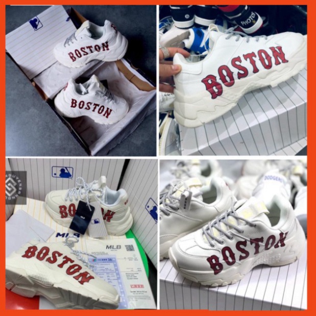 Giày Thể Thao Nam Nữ Boston - Giày thể thao trắng độn đế cao cổ tăng chiều cao, trẻ trung, năng động D19 | BigBuy360 - bigbuy360.vn