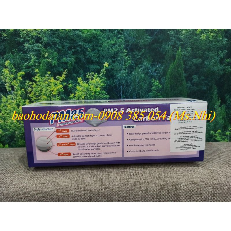 Khẩu trang kháng khuẩn chống bụi mịn Blue Eagle NP4DC
