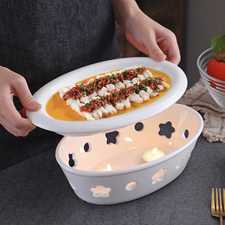 Bếp sứ hâm nóng đồ ăn
