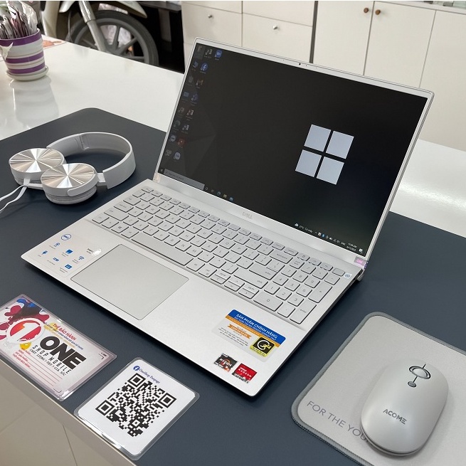 Laptop Dell inspiron 5505 Ryzen 4500U/ Ram 16Gb/SSD 512Gb/ Màn hình 15.6'' IPS Full HD 1080P/ Vân tay 1 chạm