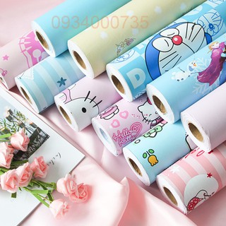 45cm x 10m - Giấy dán tường (có sẵn keo ) - mẫu hoạt hình (nhiều mẫu mới, đẹp, sang trọng)