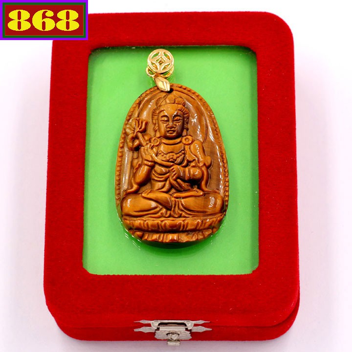 Mặt dây chuyền Phật Đại Thế Chí Bồ Tát đá 5 cm - Hộ mệnh tuổi Ngọ - Mặt Phật Size lớn