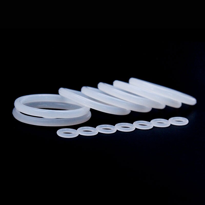 Set 10 Vòng Đệm Cao Su Silicon Trắng Dày 1.5mm Chống Sốc Không Độc Hại Cho Vòng Đệm VMQ O 1.5mm / 6 / 7 / 8 / 9 / 10 / 11 / 12 / 13 * 1.5mm