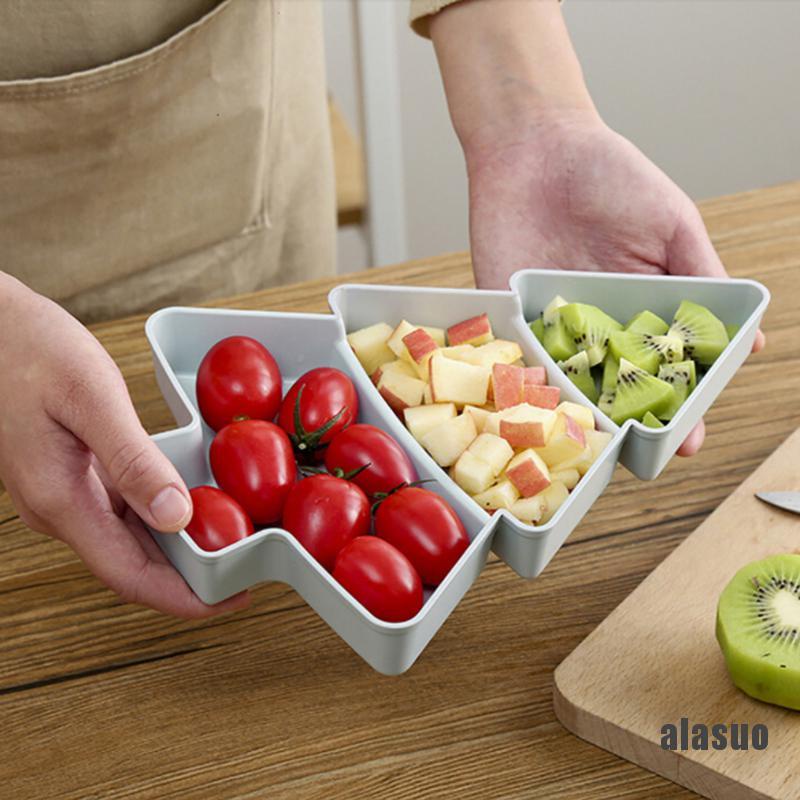 Đĩa Nhựa Đựng Thức Ăn Hình Giáng Sinh Sáng Tạo