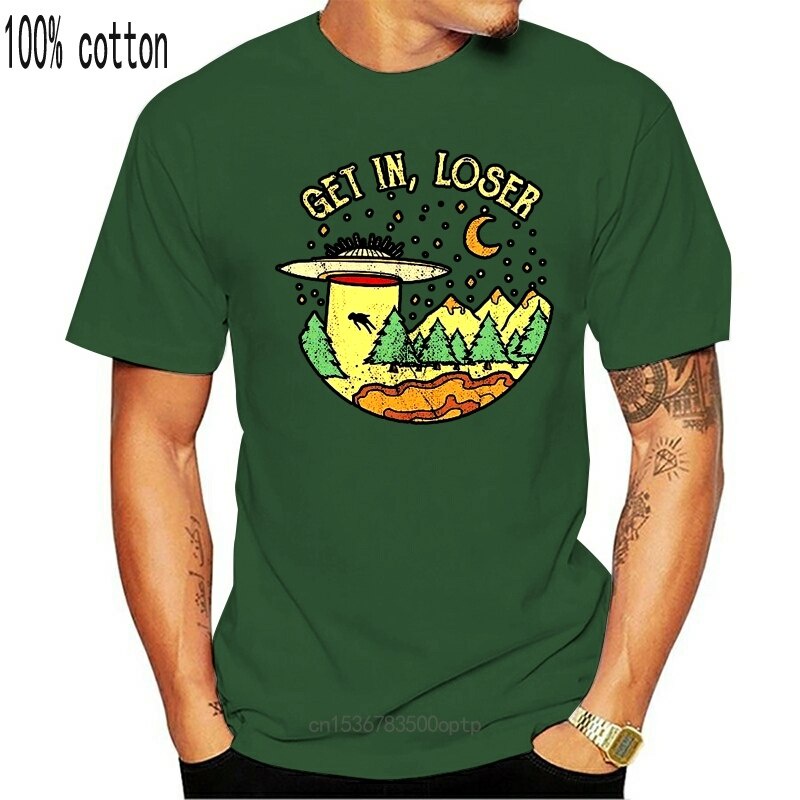 Áo Thun Cotton Màu Đen In Chữ Arrive Ufo Get In Loser Forest Mountain I Hate People S 4Xl Thời Trang 2022 Cho Nam