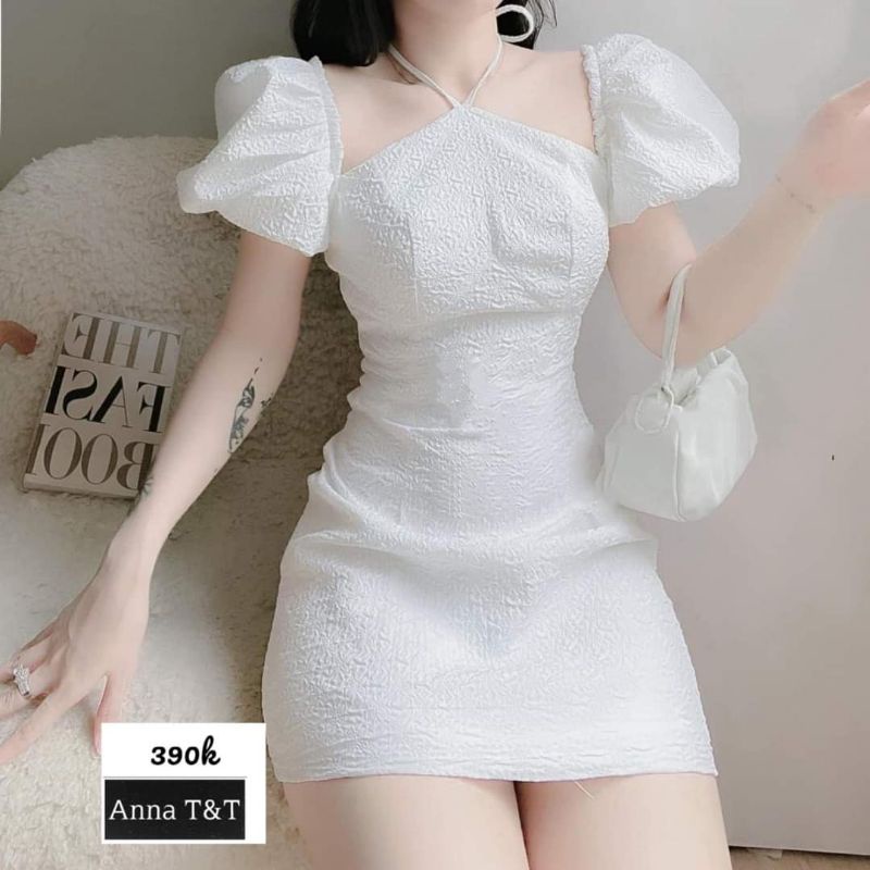 ĐẦM BODY TAY PHỒNG THUN XỐP ĐỦ SIZE