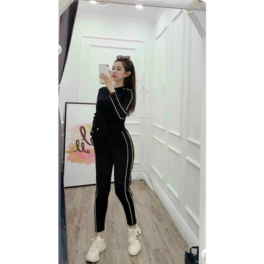ĐỒ BỘ NỮ,SÉT BỘ THUN DÀI BORIP PHỐI VIỀN SIÊU HÓT.HÀNG AN ĐÔNG CAO CẤP