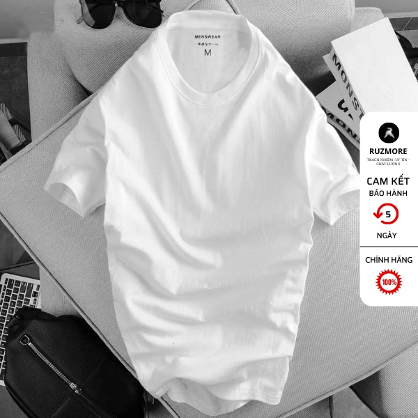 Áo Phông Nam Cổ Tròn Cao Cấp, Áo Thun Nam Cổ Tròn Chất Đẹp Cao Cấp Giá Rẻ Vải Cotton Co giãn A2 | BigBuy360 - bigbuy360.vn