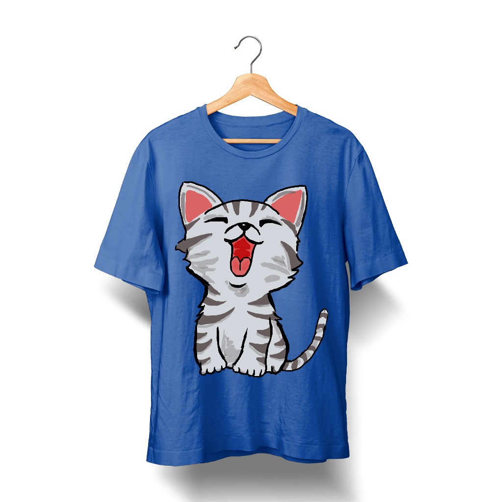 Áo phông nam chất đẹp 100% Cotton Mèo con cất tiếng ca năng động, sáng tạo, trẻ trung, đáng yêu CAT20210004