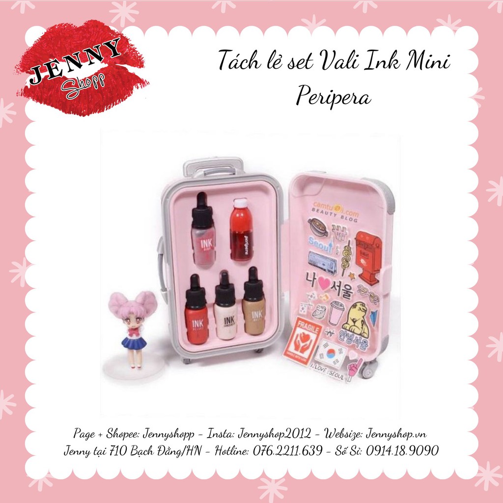 TÁCH SET SET SON MINI VALI INK PERIPERA MINI SUITCASE COLLECTION