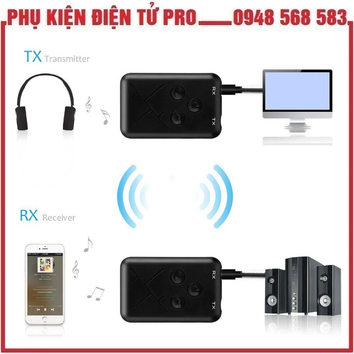 THIẾT BỊ THU PHÁT NHẠC BLUETOOTH AUDIO 2 TRONG 1 BLUETOOTH RX-TX-10