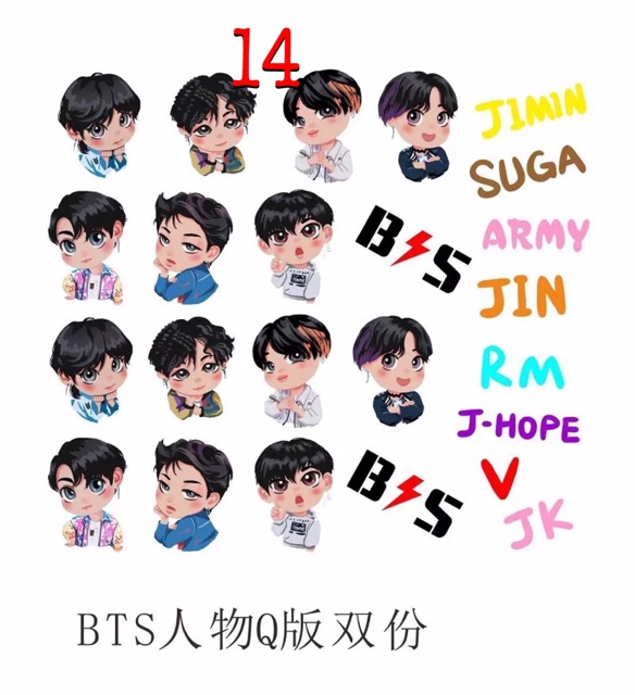 Sticker dán điện thoại, máy tính...BTS,EXO, WANNA ONE, GOT7, SEVENTEEN,Twice, BLACKPINK,Nine