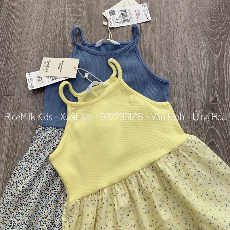 Váy Mango hoa nhí 2 màu xuất xịn