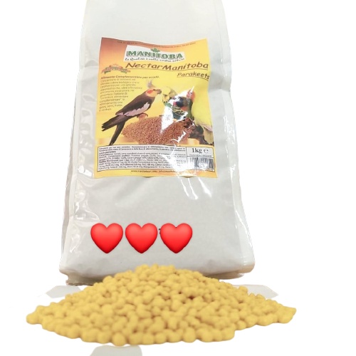 100g cám viên NECTAR MANITOBA PARAKET cho vẹt nhỏ và trung như lovebird, yến phụng, cookatel...