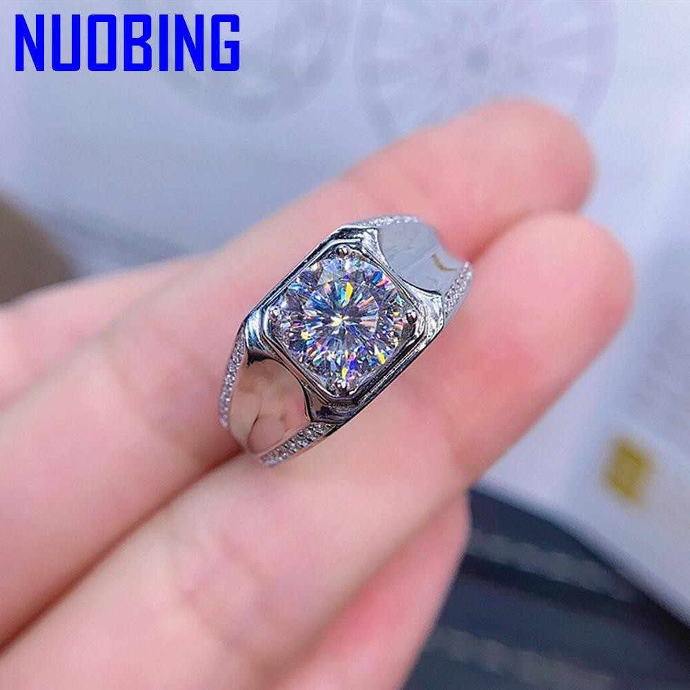 Fashion Brand Square Crystal Zircon Diamonds Gemstones Rings For Men White Gold Silver Color Bague Jewelry Wedding Party Gifts|Rings|