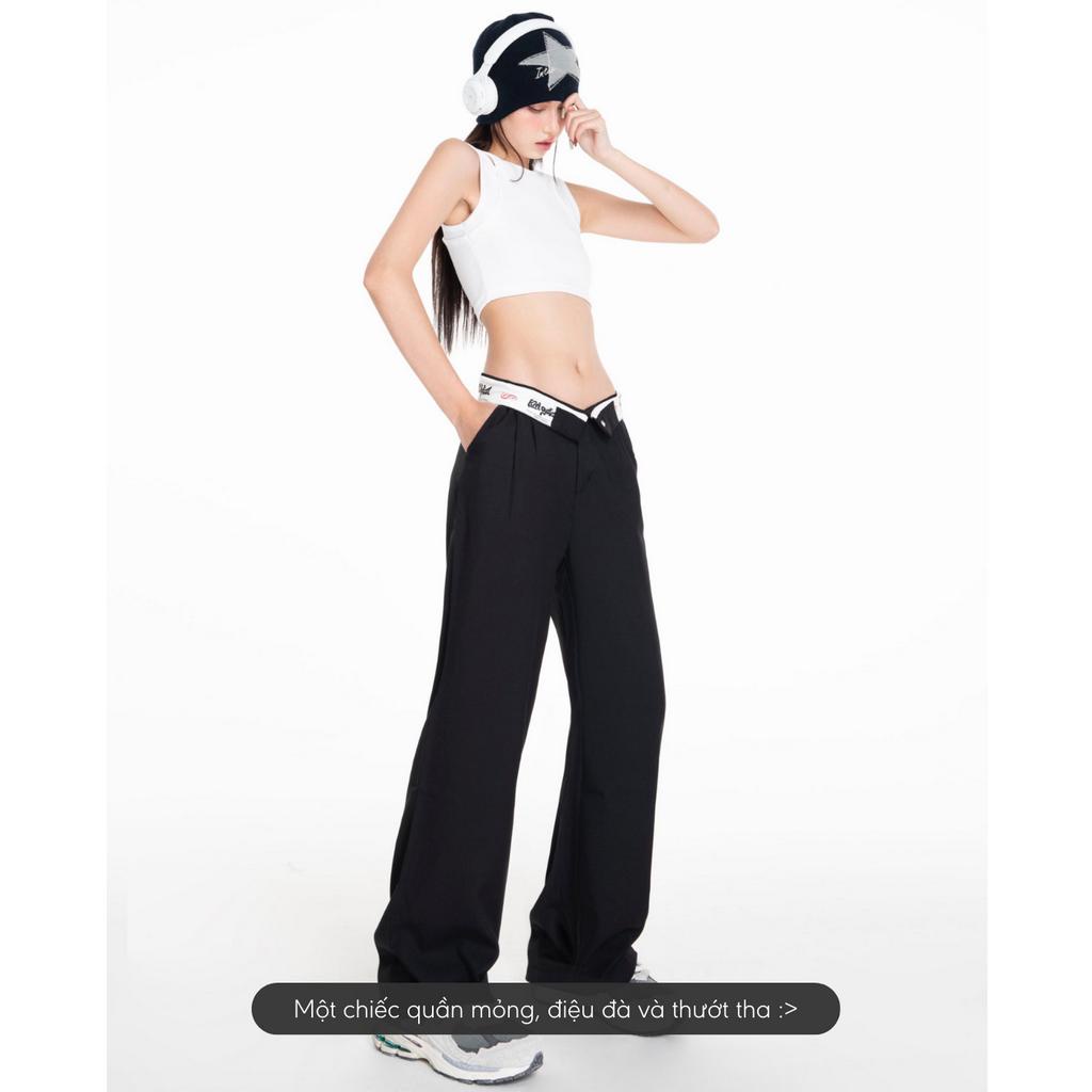 1 Áo KIST croptop + 1 Quần cạp bẻ Kill System