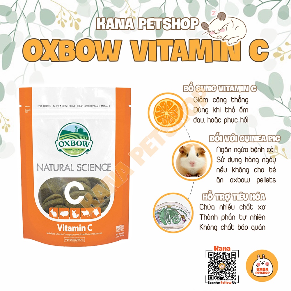 Bánh Cỏ Timothy Vitamin C FREESHIP Lẻ 1 Viên Bánh OXBOW Mài Răng , Thức Ăn Cho Thỏ, Bọ, Hamster, Chinchillas .