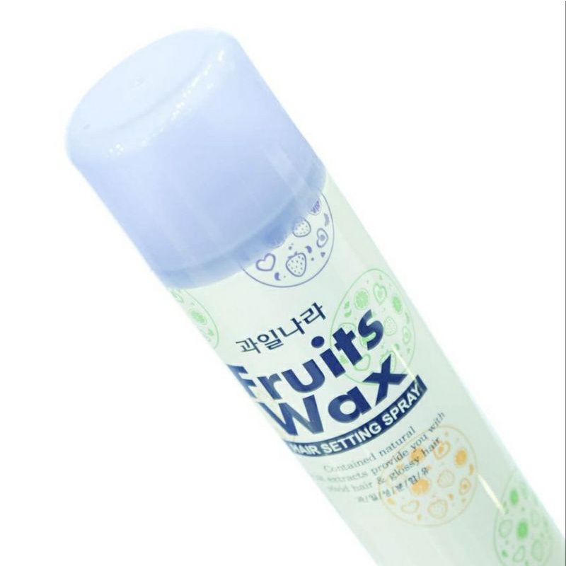 Gôm xịt tạo kiểu tóc mềm, giữ nếp lâu Welcos Fruit Wax Hair Spray Hair Setting Spray 300ml