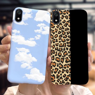 Mờ / Matte Ốp Điện Thoại Tpu Dẻo Họa Tiết Da Báo / Mây Thời Trang Cho Xiaomi Redmi 7 A 7a Redmi 7a Redmi7A 5.45 Inch