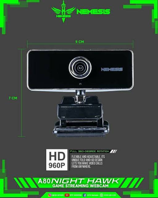 Webcam Hd Nyk Nemesis A80 | BigBuy360 - bigbuy360.vn