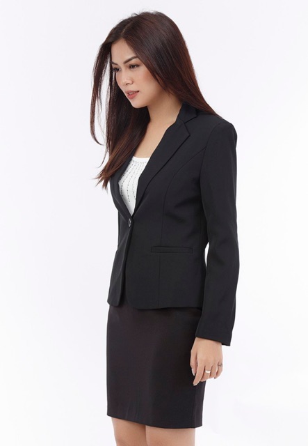 Bộ vest nữ công sở Pizee ACC65 1 nút cao cấp | BigBuy360 - bigbuy360.vn