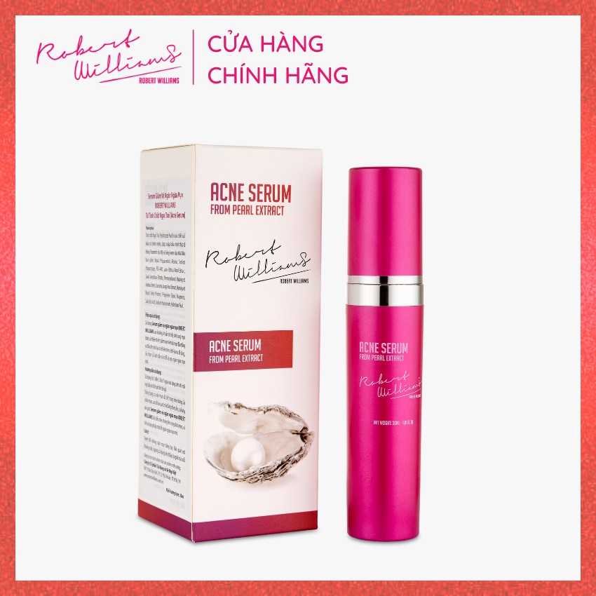 Tinh chất serum dưỡng sáng giảm mụn mờ thâm Ngọc trai 30ml ROBERT WILLIAMS Acne Serum | BigBuy360 - bigbuy360.vn